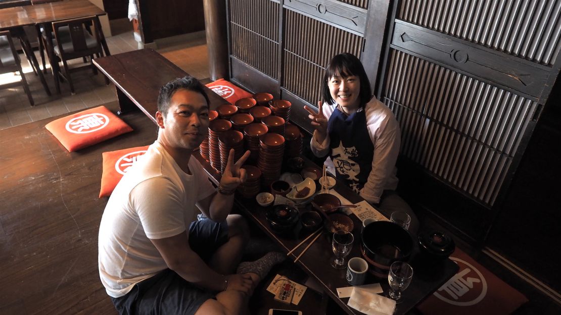 This man ate 111 bowls of wanko soba in one sitting. 