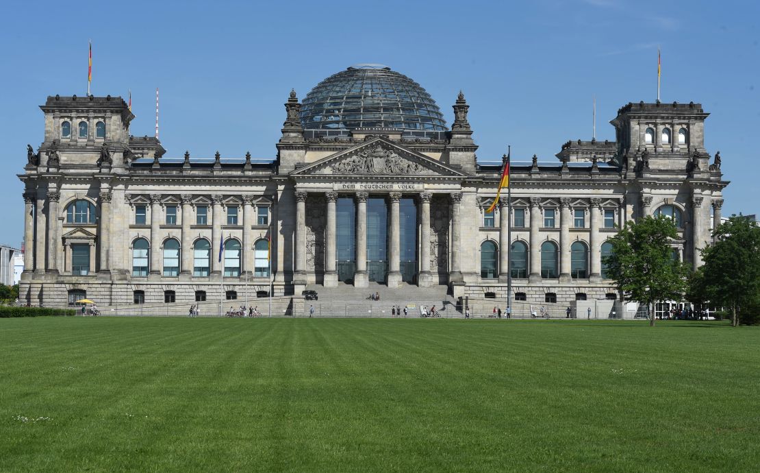 The German government in Berlin (above) is restricting travel from the UK.