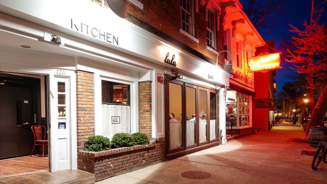 Lulu Kitchen & Bar features a huge wood-burning oven and an open kitchen.