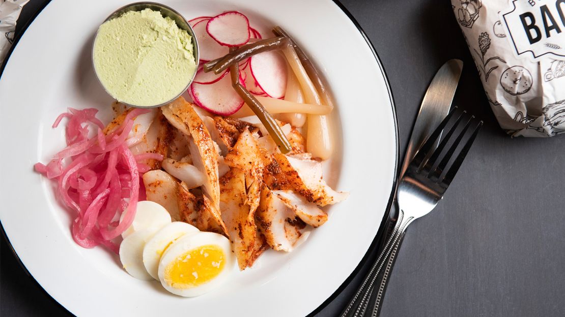 Despite the name, Button & Co. Bagels serves other breakfast items like eggs.