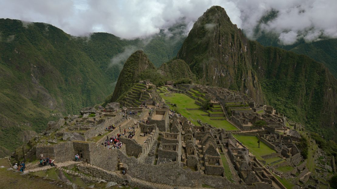 The clouds part in Machu Piccu.