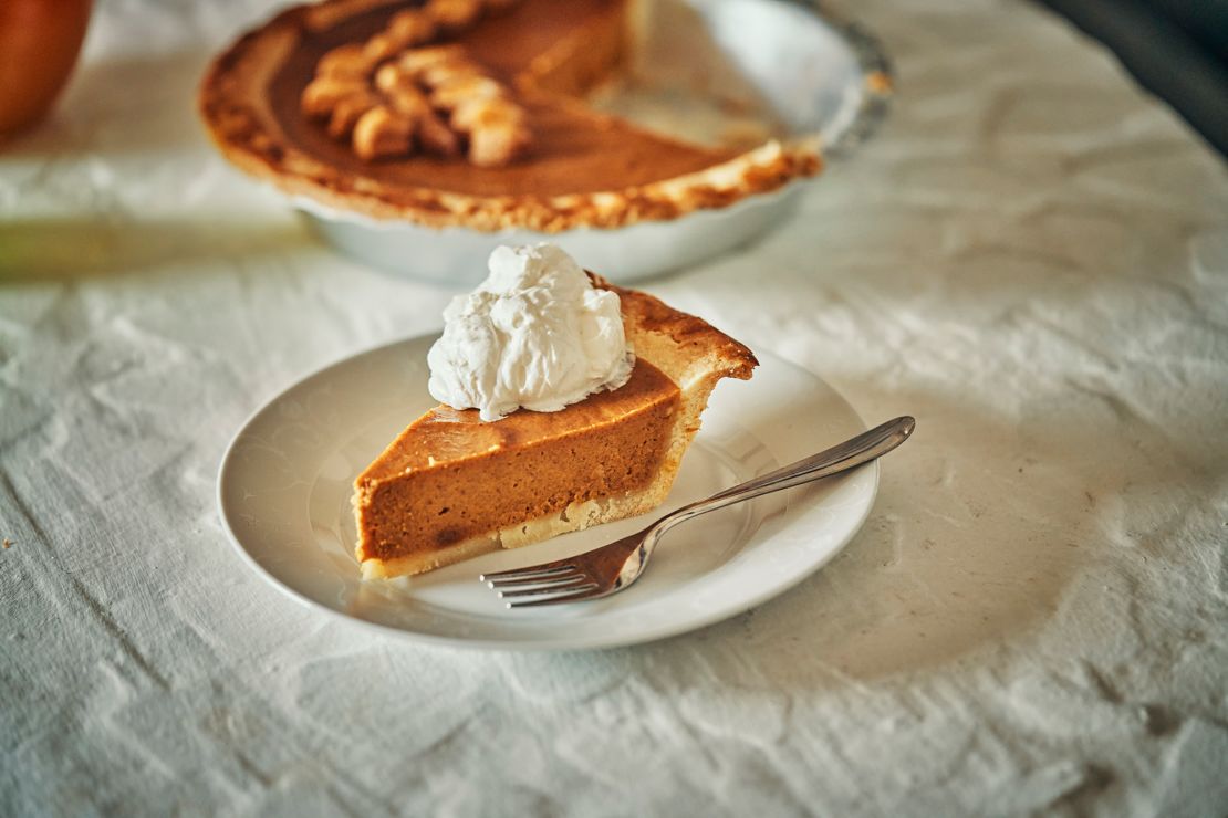 Pumpkin pie is often served for dessert at the end of a Thanksgiving dinner in Canada. But apple pie has been known to make an appearance, too.