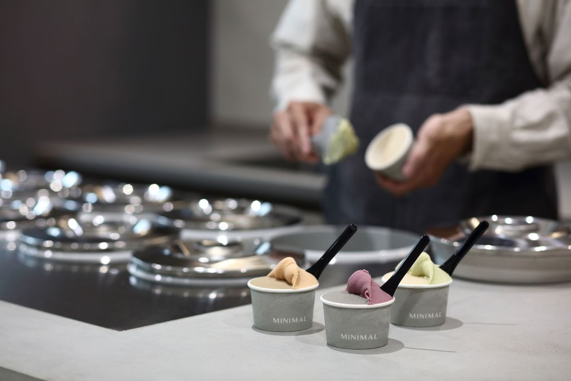 Minimal's takeaway ice cream shop sits on the ground floor.