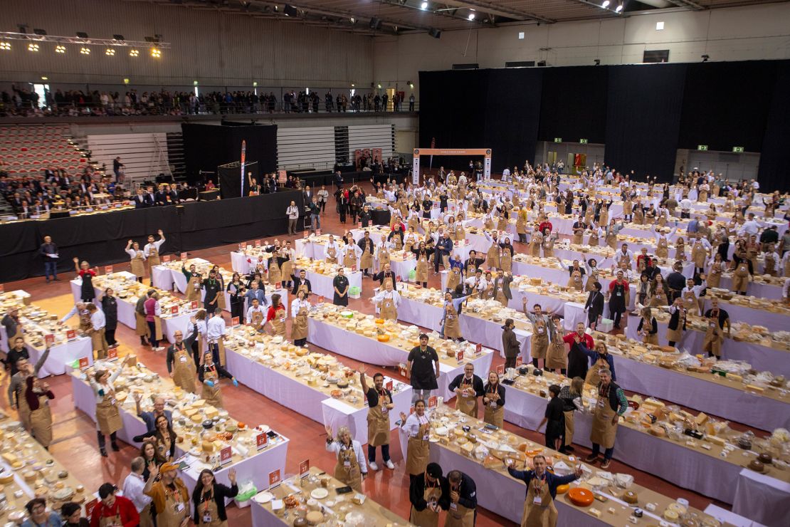 This year, 4,786 cheeses from 47 countries were assembled in the Portuguese city of Viseu for the competition.