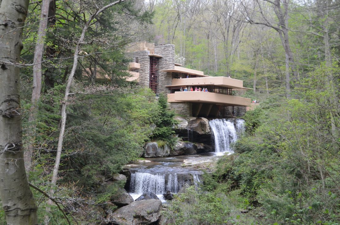 Frank Lloyd Wright's world-famous Fallingwater House in Pennsylvania.