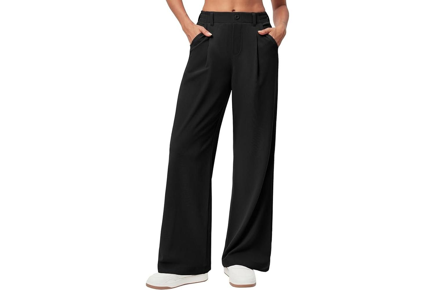 Ewedoos Wide Leg Pants Woman Stretchy Work Dress Pants