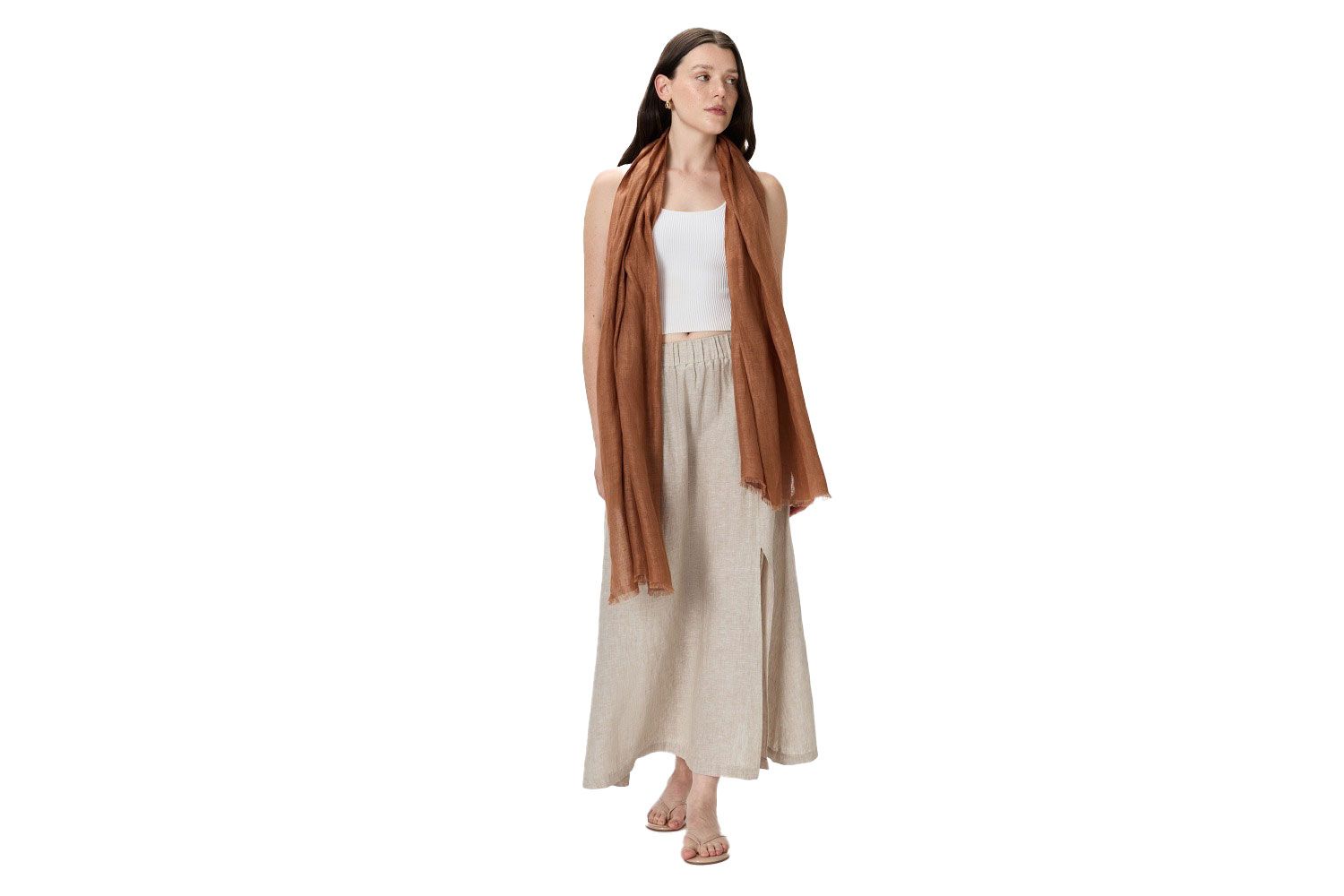 100% European Linen Scarf