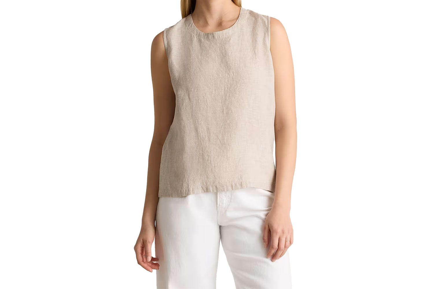 100% European Linen Tank