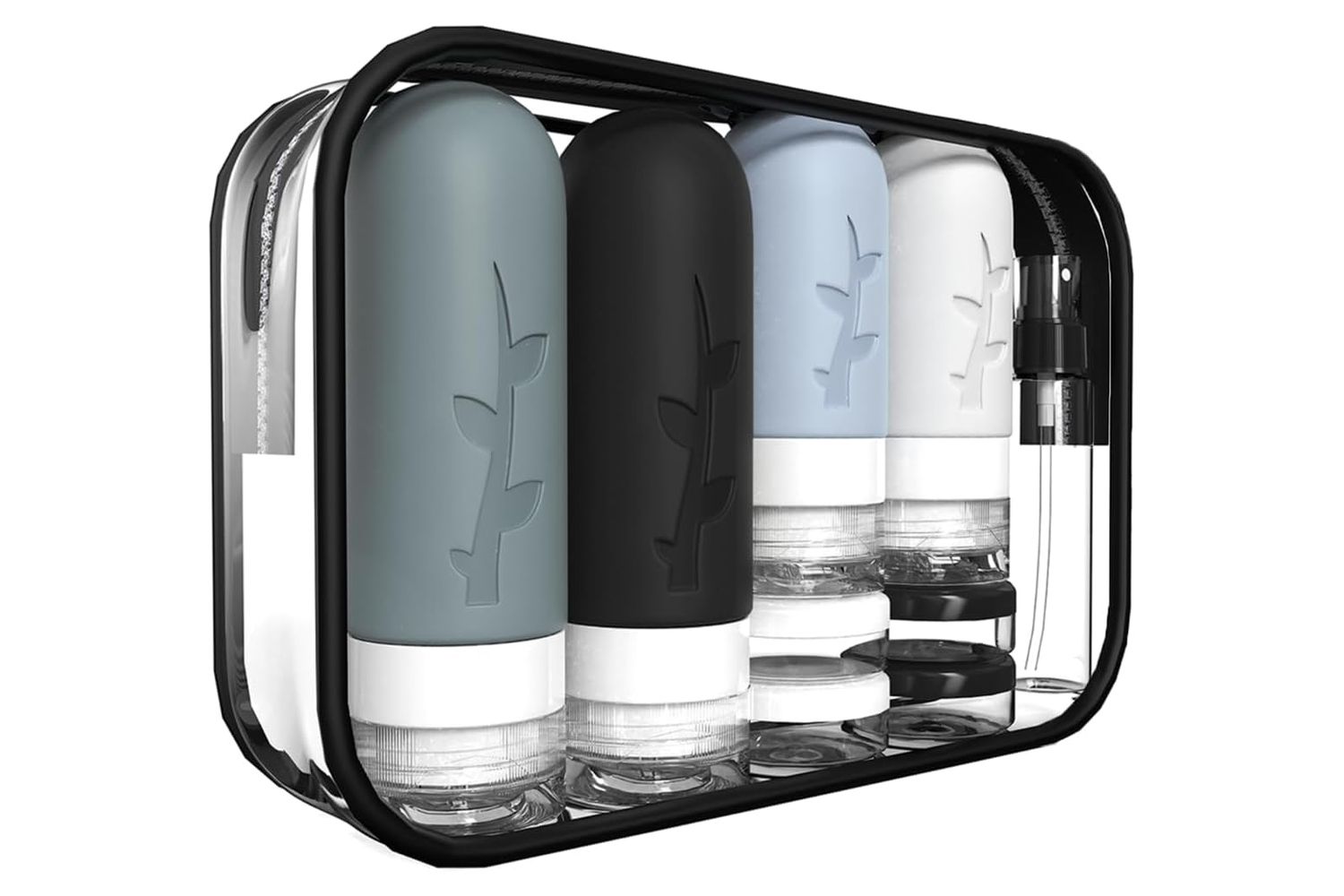 18pack Travel Bottles for Toiletries,TSA Approved Silicone Travel Containers for Toiletries,Leak Proof Refillable Liqus Shampoo And Conditioner travel Essentials toiletry Bottles