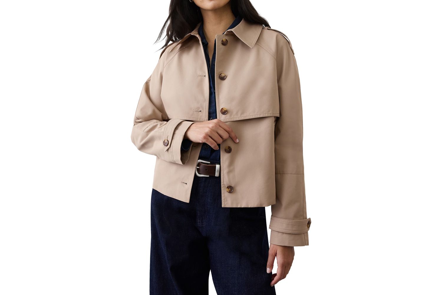 Banana Republic Factory Short Trench Jacket 