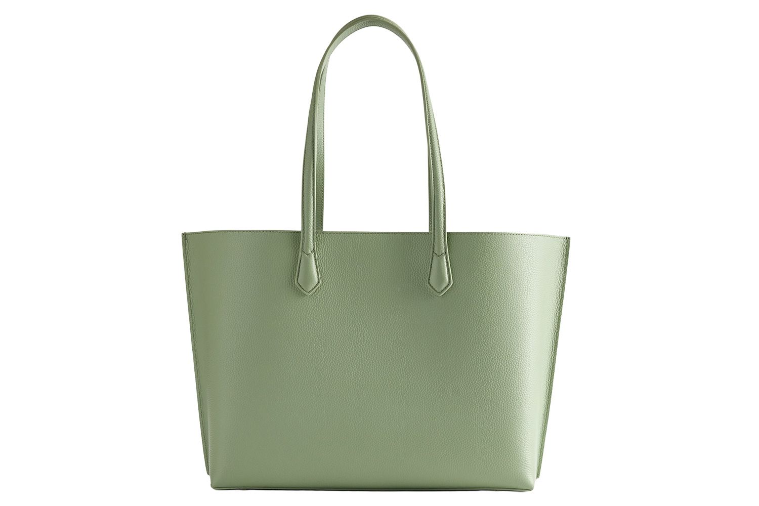 Quince Italian Leather Triple Compartment Shopper Tote